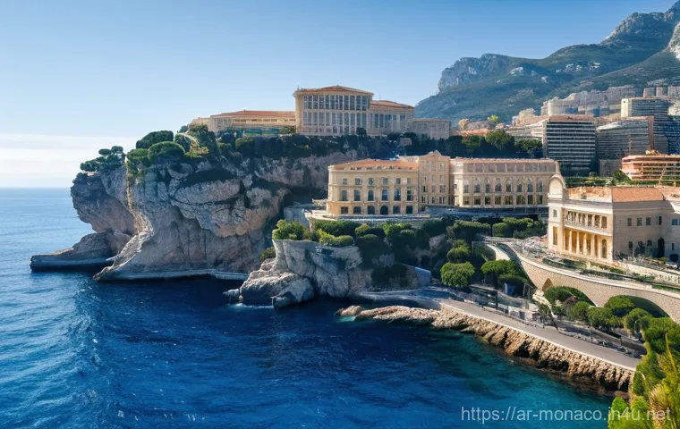 모나코 해양 박물관 및 수족관 - Image Prompt 1: The Majestic Oceanographic Museum of Monaco** 모나코 해양 박물관 및 수족관 - Image Prompt 1: The Majestic Oceanographic Museum of Monaco**